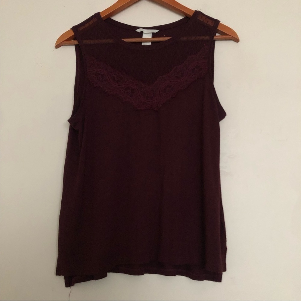 H&M Jersey Top with Lace